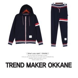 (2XL-4XL)관심충만 3선후드집업+수습 3선 트레이닝팬츠[DW#허리밴딩빅사이즈]