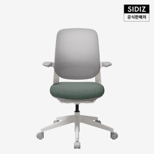 시디즈 리니에 컴퓨터 책상 의자 메쉬 화이트, 애쉬그린