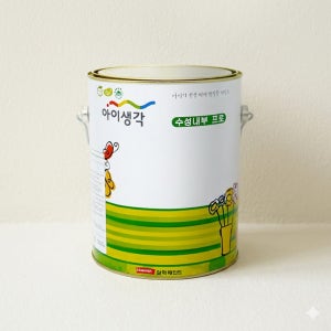 삼화페인트 친환경 수성 실내 벽면 벽지 4L 무광 아이생각내부프로 백색