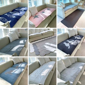 퀼트 순면 누빔 쇼파패드 3인용 4인용 돌쇼파 덮개 깔개 매트(10designs)