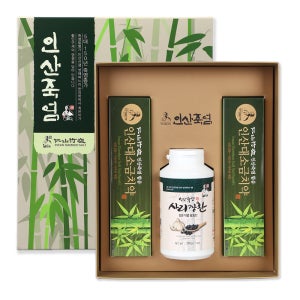 인산죽염 약콩사리장환 선물세트 (치약2개+사리장환1개)