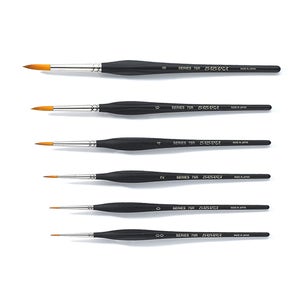 바바라 75R 삼각세필붓 낱자루 00호~8호, 5본조 세트 [옵션선택]