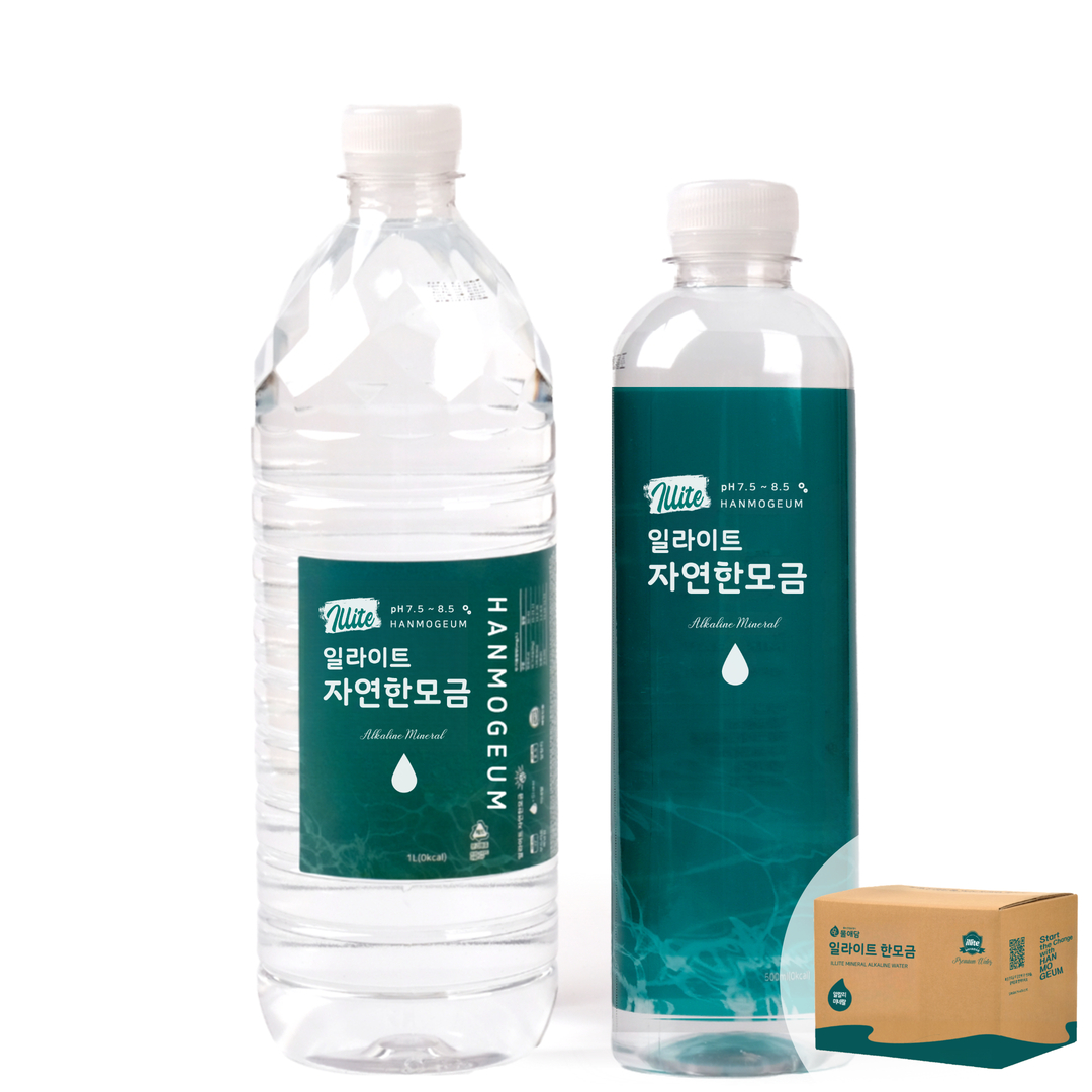 일라이트 자연한모금 물애담 알칼리수 음료 1Lx9병+500mlx20병 미네랄밸런스<b>워터</b>