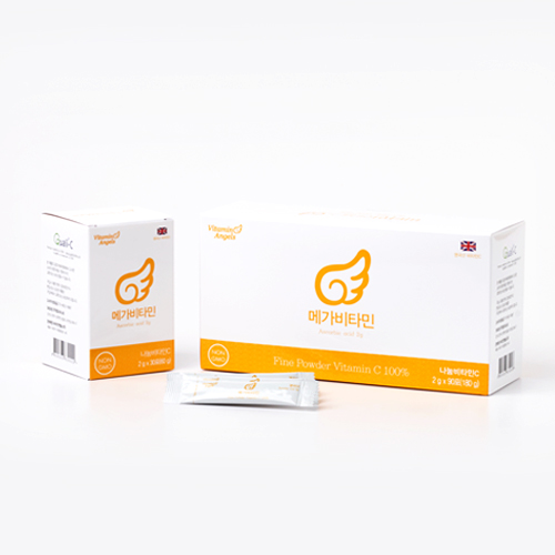 메가<b>비타민C</b> 2000mg (<b>비타민엔젤스</b> 고용량 <b>비타민C</b> 2gX90포 3개월분)