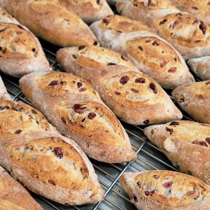 수제 호두 크랜베리 깜빠뉴 230g 천연발효종 호밀 건강빵