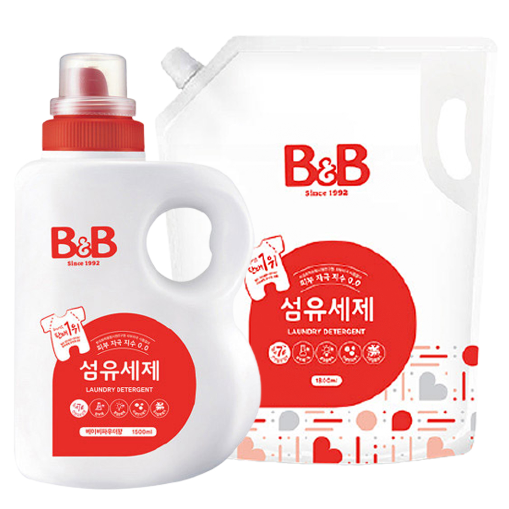 비앤비 섬유세제 본품  1500ml  1개