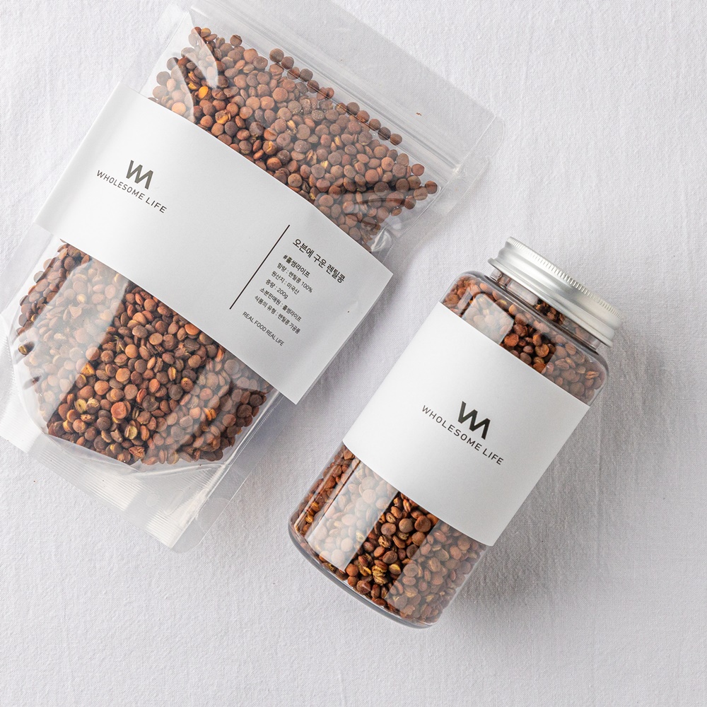 세척후 매일아침 구운 렌틸콩 햇 렌즈콩 브라운렌틸