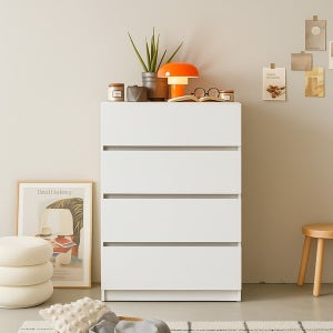 4단서랍장600 드레스룸 안방 옷서랍장 다용도 수납서랍 속옷장