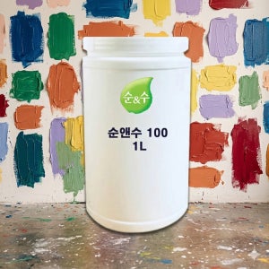 노루페인트 순앤수 100 친환경 내부용 수성페인트 1L 무광 화이트1