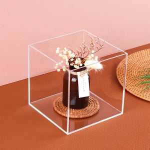 투명 아크릴 오픈 상자 케이스 진열대 공간박스 20x20x20cm 3T