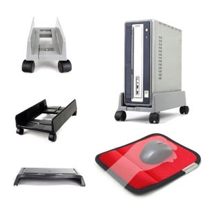 컴퓨터 본체 받침 모니터받침대 이동식피씨캐리어 3D마우스패드 장패드 손목보호패드