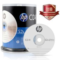 HP CD-R 52x 700MB 원통케익 100장