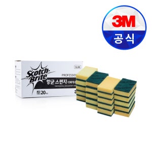 3M 수세미 소형 항균 스펀지 SL86 다목적 20입