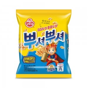 오뚜기 과자마켓 뿌셔뿌셔 바베큐맛 90g