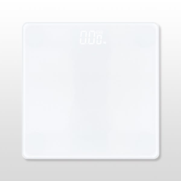 노바리빙 디지털 LED 모던 체중계 스노우 화이트 몸무게 측정 저울