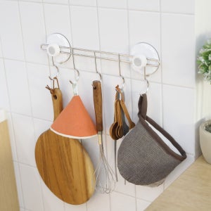 글라스터 다용도 스텐 5p 후크 걸이 주방 도어 벽 고리