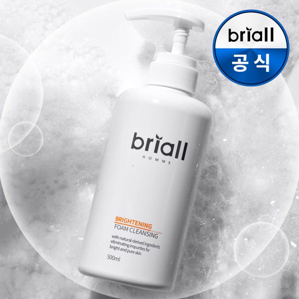 남자 폼 클렌징 뽀득한 비자극 브라이트닝 케어 남성 기초 세안제 500ml, 1개