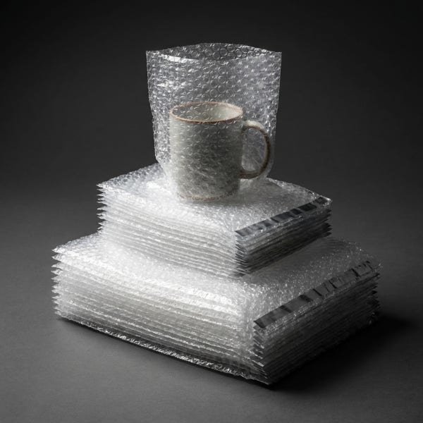 택배 에어캡봉투 접착식 투명 30cm x 38cm+4cm 50매