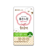 좋은느낌 팬티라이너 좋은순면 일반 40p 순면커버