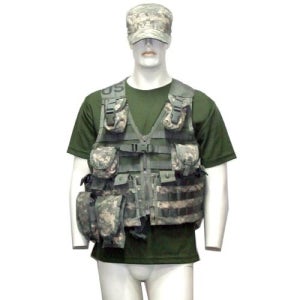 AIRSOFTG.I Molle Fighting Load Carrier Vest - 에어소프트지아이 몰리 전술 조끼 풀세트 (ACU)