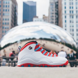 Men’s 에어 조던 레트로 10 시카고 시티팩 흰빨파 NIKE Air Jordan Retro 10 CHICAGO city pack Basketball Shoes