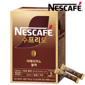 네스카페 수프리모 아메리카노 100T 무설탕