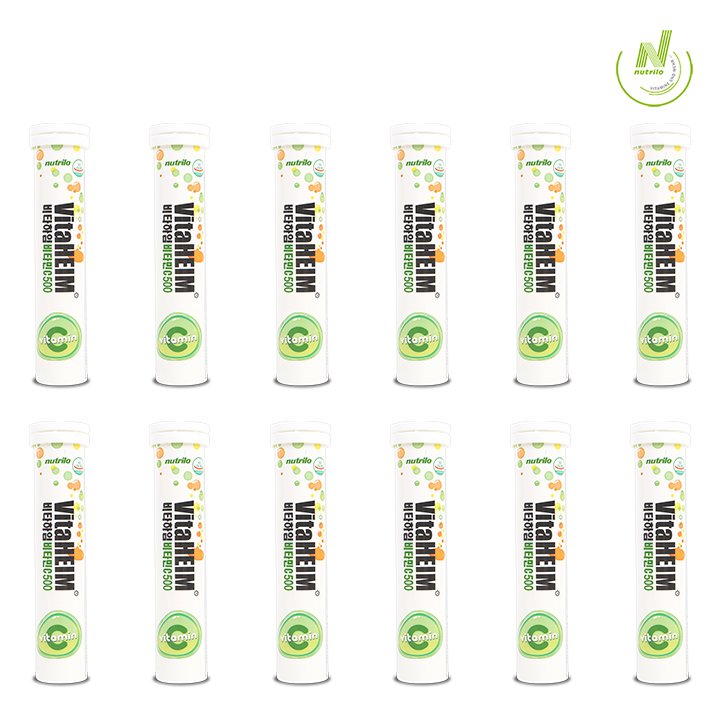 비타하임 독일 발포 비타민C 20정 12통(240정)