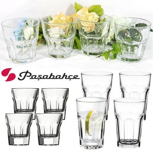 파사바체 카사블랑카4P세트 강화유리 언더락 텀블러 소주잔 맥주컵 유리글라스 아이스커피잔