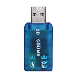 휴대용 USB 외장형 사운드카드 오디오 음향 포트 아답터