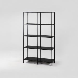 TETOS 넓은 선반 1000 1000mmx360mmx1750mm, 5단, 블랙 4850.2015