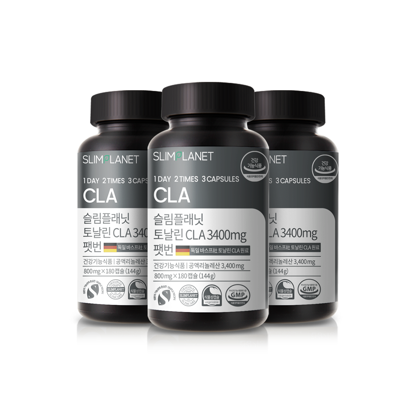 <b>슬림플래닛</b> 토날린 CLA 3400mg 팻번 3개월분 <b>공액리놀레산</b> 다이어트식품 홍화씨유
