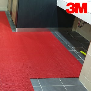 3M 엔트랩매트3200 욕실매트 욕실발판 1.2m x 1.5m, 적색