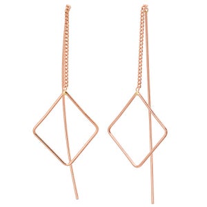 14K 18K 다이아체인 귀걸이