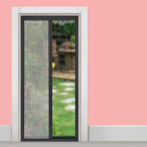 현관방충망 국산 자동 폴딩방충문 롤 도어 방충망 이지 블랙 아파트 모기장 1000x2100