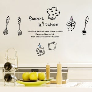 그래픽스티커 스윗키친(식기,주방,카페) (hugh)