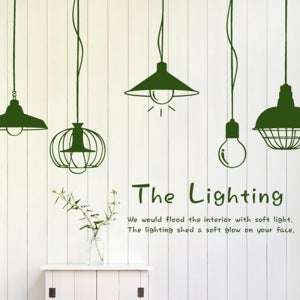 그래픽스티커 제니퍼2(조명,전등,카페) (hugh)