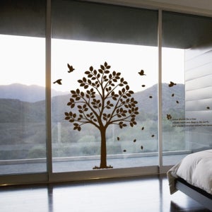 그래픽스티커 아모스(나무,자연,새) (hugh)