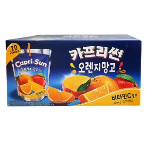카프리썬 오렌지 망고 200ml x 20개입/코스트코 주스