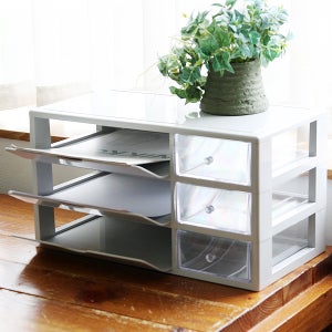 트레이 서류보관함 3단 트레이 서류정리함 데스크정리 소품함