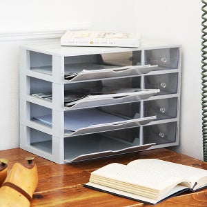 트레이 서류보관함4단 트레이 서류정리함 데스크정리 소품함 문구 공구