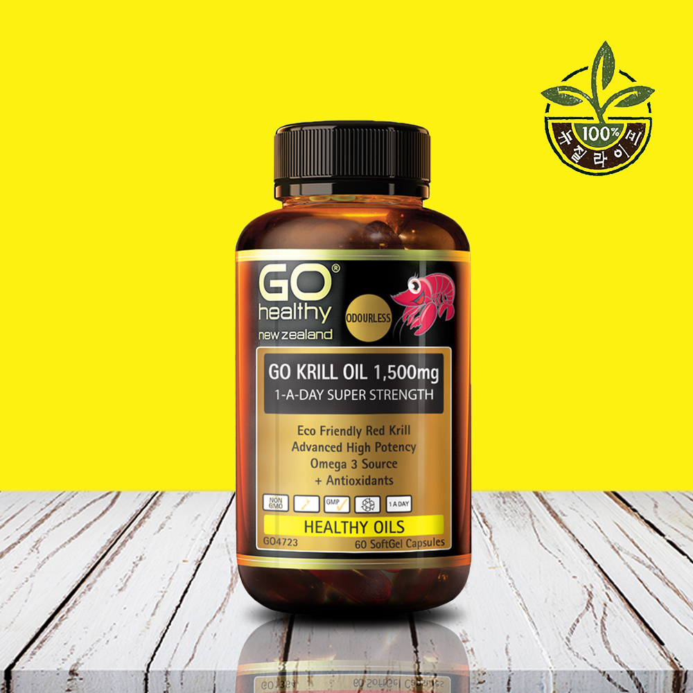 뉴질랜드 고함량 크릴오일 1500mg 60c
