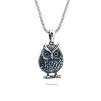 부엉이 목걸이, 부엉이 은목걸이, Owl Necklace