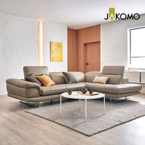 [자코모]키프 4인 코너카우치형 기능성 천연면피 소가죽 소파