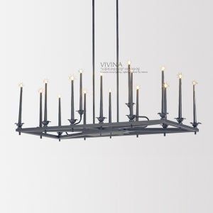 LED캔들직사각16등 펜던트(G9/램프포함)