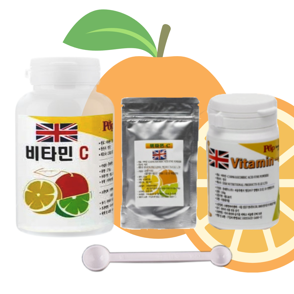 영국DSM분말비타민c 500g영국산비타민씨가루 하루3000mg 원터치통 리필 스틱