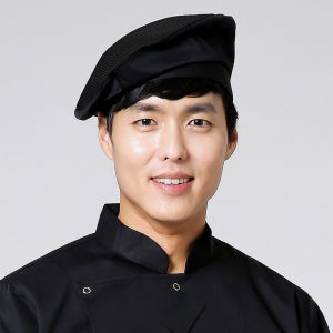검정 망사 베레모 / 여름 주방 식당 카페 바리스타 서빙 모자