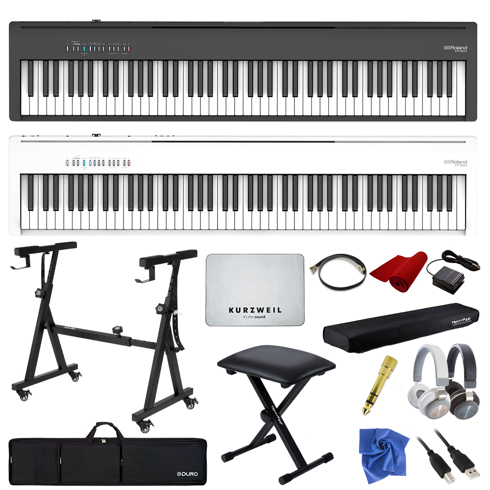 Roland 롤랜드 FP30X 디지털피아노 ROLAND Z자스탠드 16종풀패키지