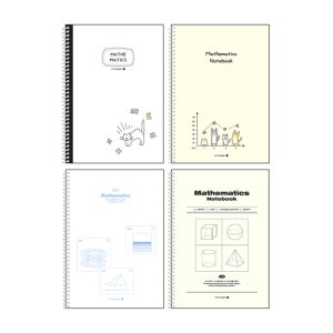미네끄네 모닝글로리 슬림반반노트 수학노트 중고스프링노트