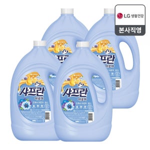 샤프란 아로마 프레쉬 아로마 섬유유연제 용기 3.1L X 4개