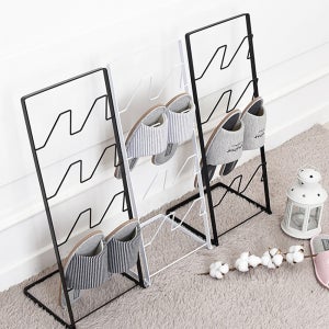 노바리빙 모던 실내화 거치대 거실화 사무실 슬리퍼 걸이 가정용 꽂이 정리대 철제 걸이